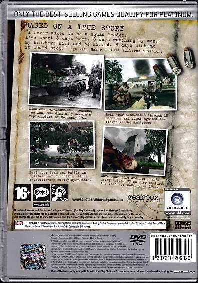 Brothers in Arms Road to Hill 30 - PS2 - Platinum (B Grade) (Genbrug)